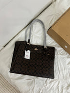 Coach Tote Bag Signature Brown (With Dust Bag & Box)