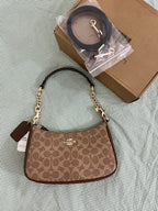 Coach Teri Shoulder Bag (with Box, and  long strap)