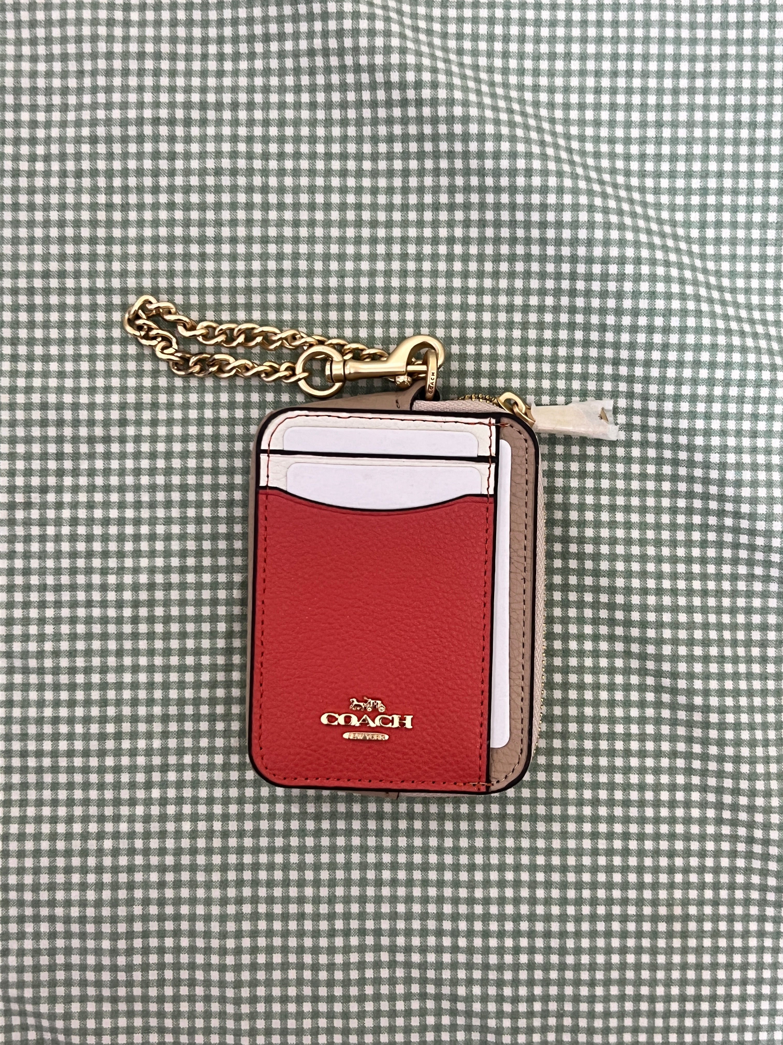 Coach Zip Card Case in Signature Canvas