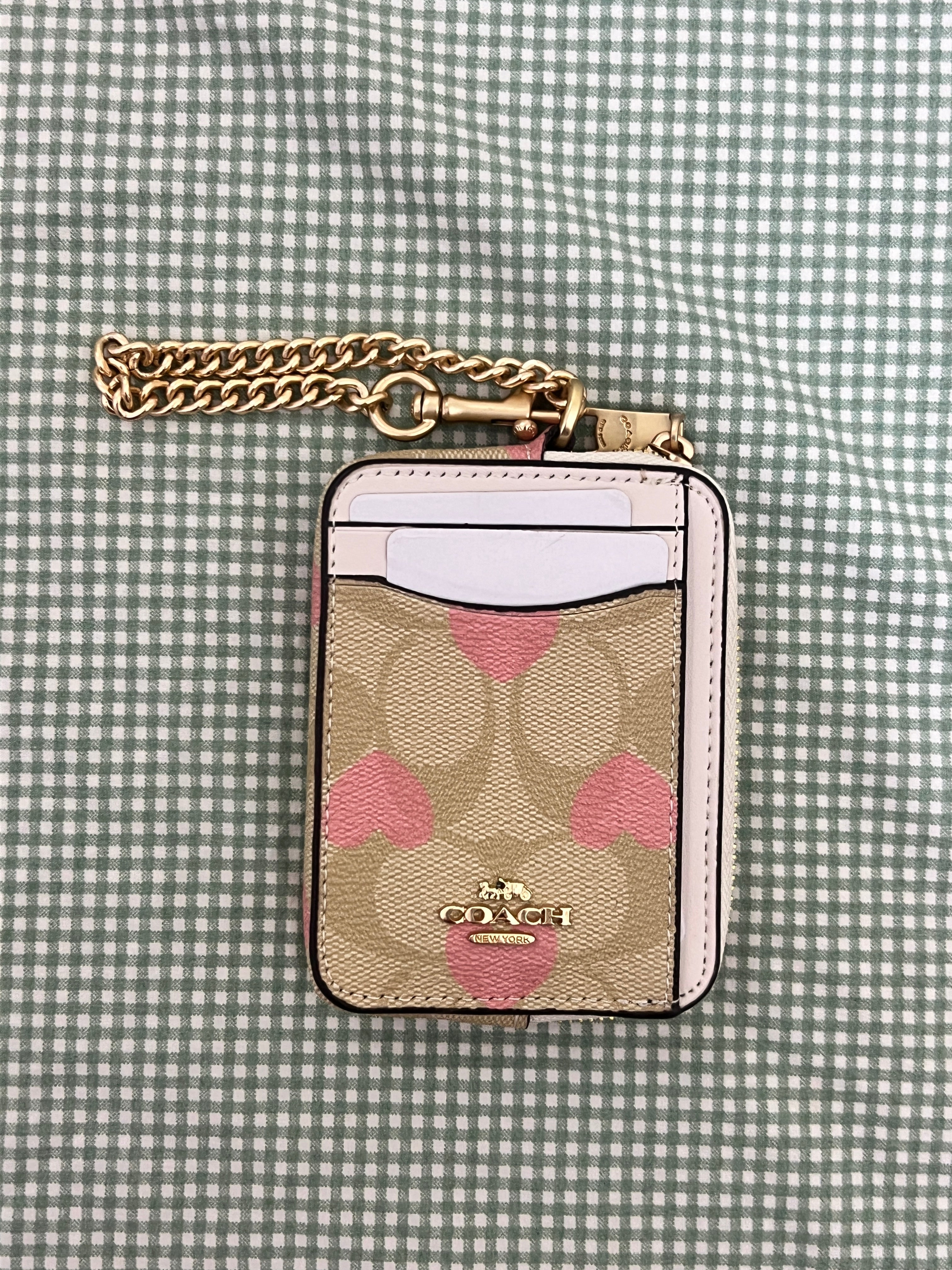 Coach Zip Card Case in Signature Canvas