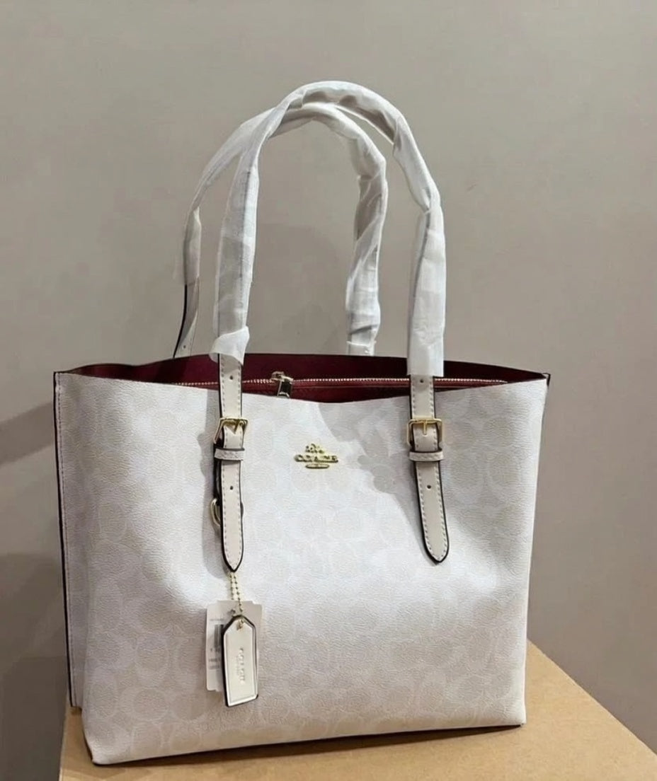 COACH Mollie Tote Bag White