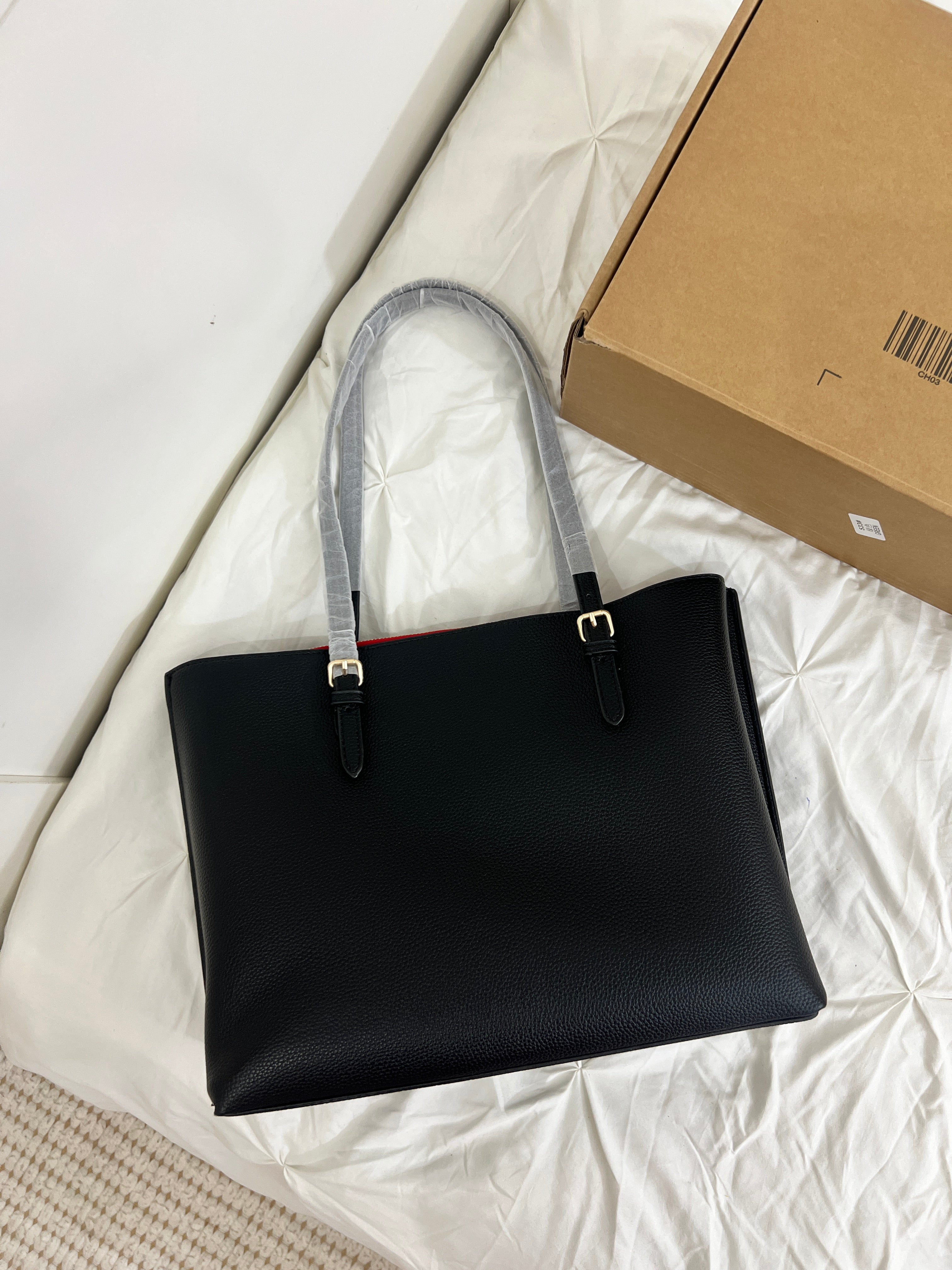 Coach Tote Bag Black / Brown (With Dust Bag & Box)