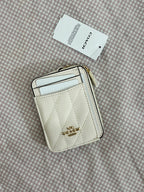 Coach Zip Card Case in Signature Canvas