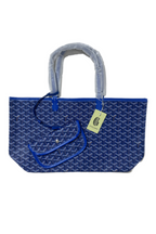 Goyard Tote Bag – Navy Blue (Large With Pouch)