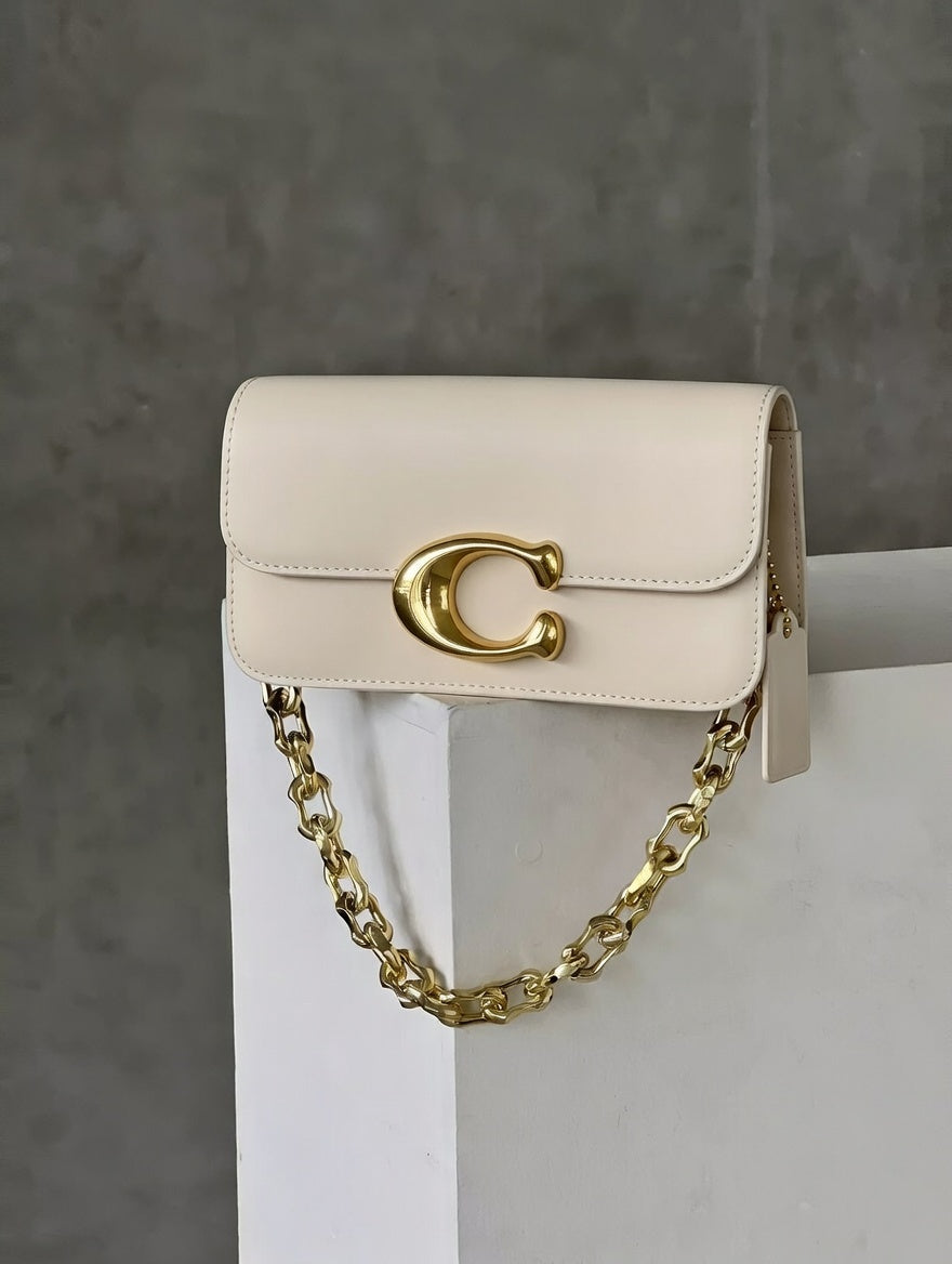 Coach - Tabby Chain Shoulder Bag Beige