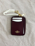 Coach Zip Card Case in Signature Canvas