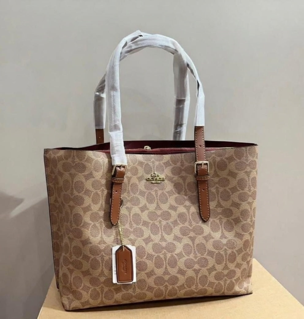 COACH Mollie Tote Bag Beige