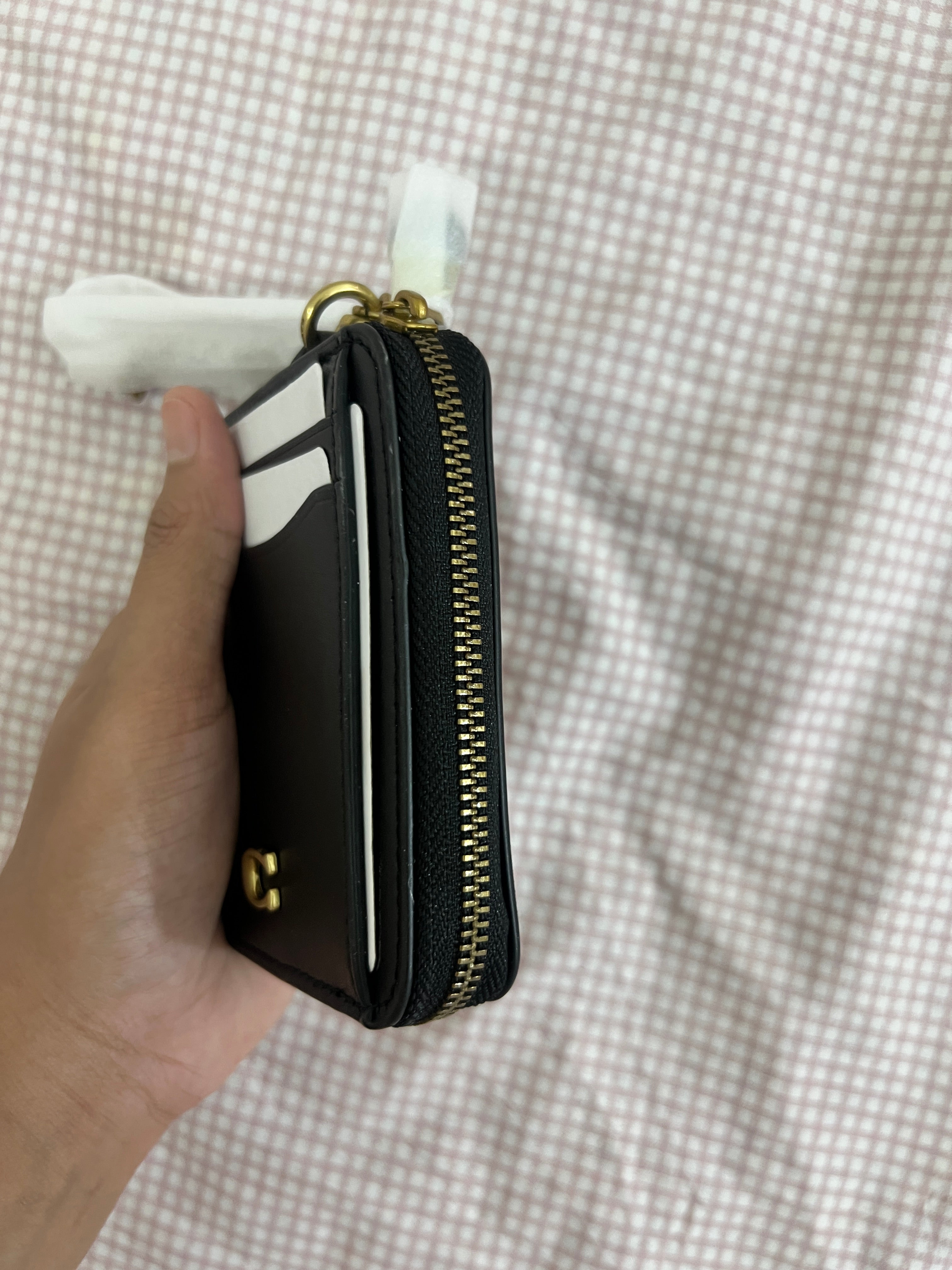 Coach Zip Card Case in Signature Canvas