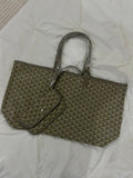 Goyard Tote Bag – Khaki (Large With Pouch)