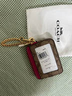 Coach Signature Canvas with Red Trim