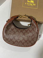 COACH JONIE BAG BROWN (INCLUDE BOX AND LONG STRAP )