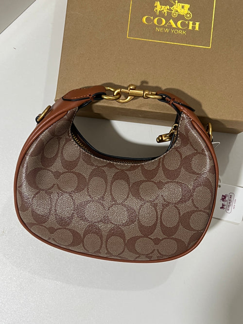 COACH JONIE BAG BROWN (INCLUDE BOX AND LONG STRAP )