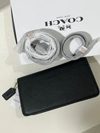 BLACK SIGNATURE COACH TAB 26 BAG (WITH STRAPS & BOX)