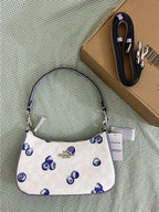 Coach Teri Signature Blueberry Shoulder Bag (with Box and long strap)