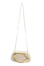 ZARA INSPIRED VIRAL CLUTCH with chain - White