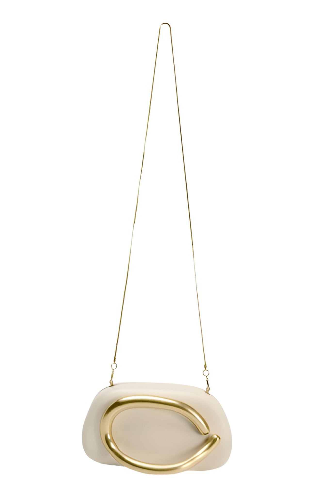 ZARA INSPIRED VIRAL CLUTCH with chain - White