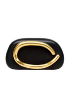 ZARA Black Clutch with Long Chain