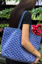 Goyard Tote Bag – Navy Blue (Large With Pouch)