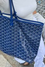 Goyard Tote Bag – Navy Blue (Large With Pouch)
