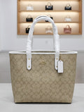 Coach - Signature Tote Bag Dark Beige