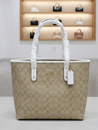 Coach - Signature Tote Bag Dark Beige