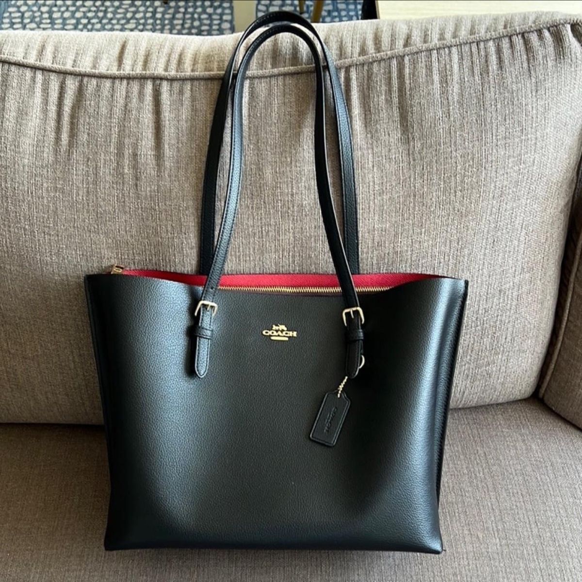 COACH Mollie Tote Bag Black