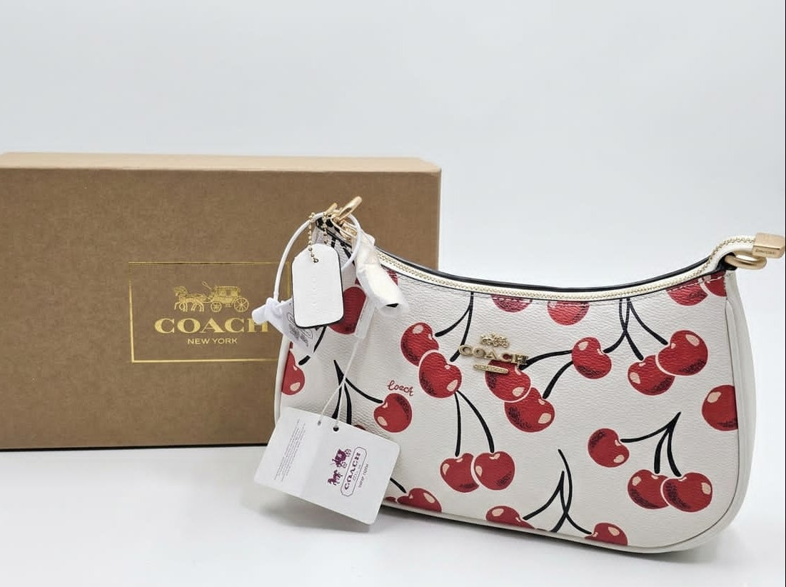 Coach - Teri Shoulder Bag White Cherry Emblem