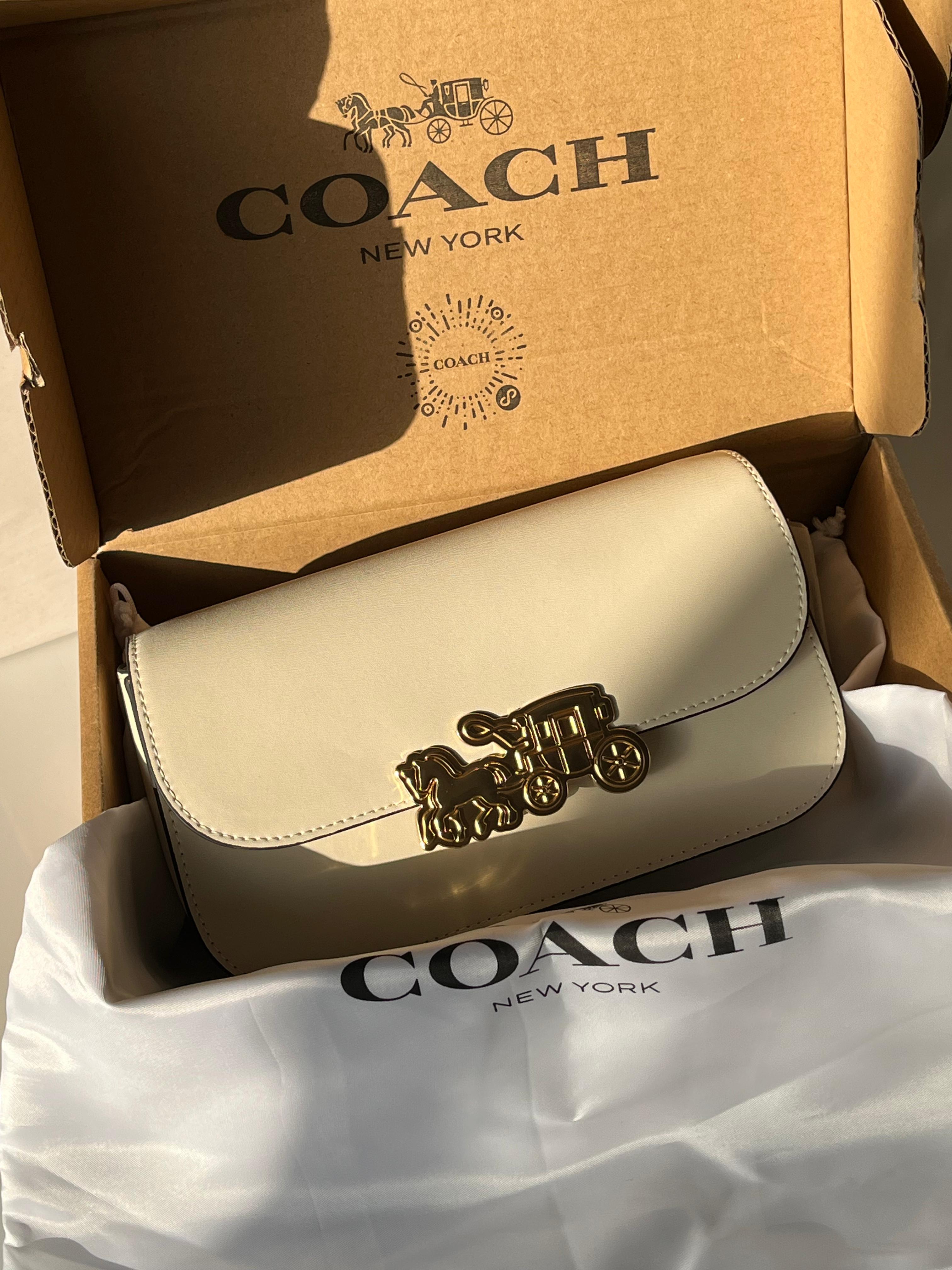 COACH Harper Shoulder Bag Beige