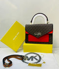 Michael Kors Ludlow Signature Satchel in Red