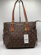 Michael Kors Signature Tote Bag – Coffee Brown