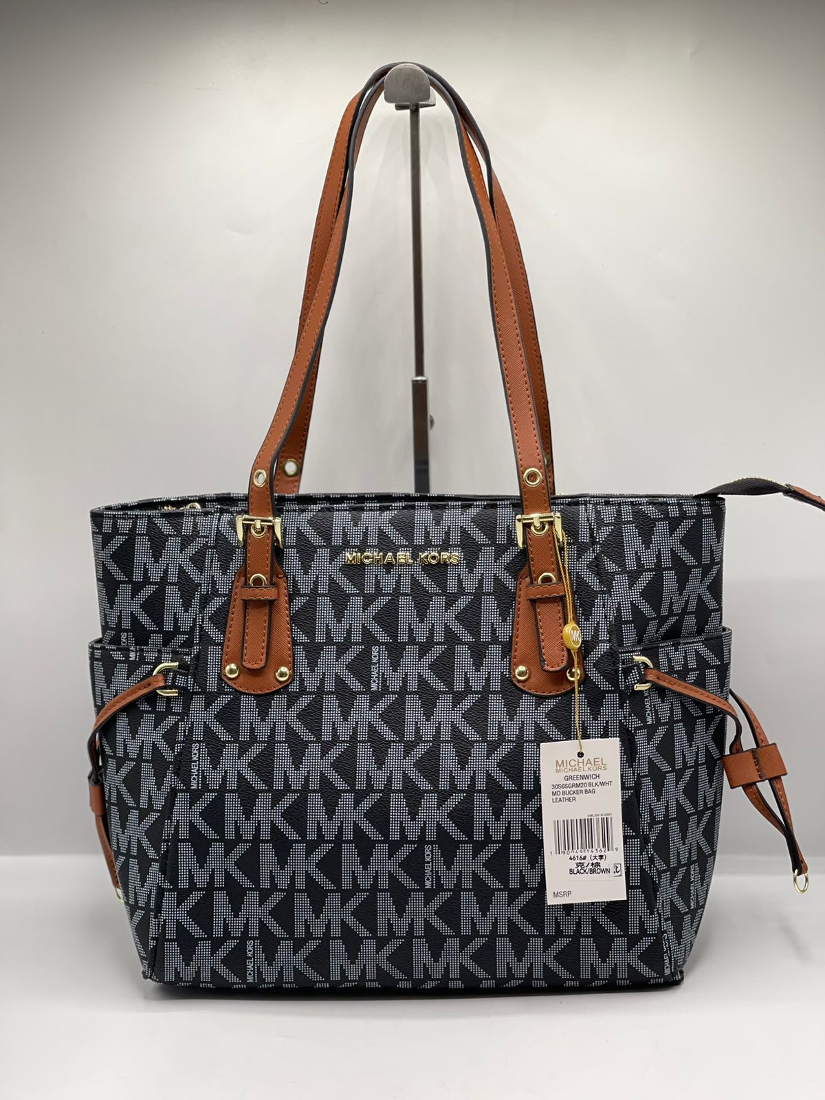 Michael Kors Signature Tote Bag – Jet Black