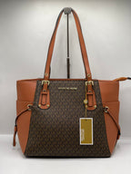 Michael Kors Signature Tote Bag – Saddle Brown