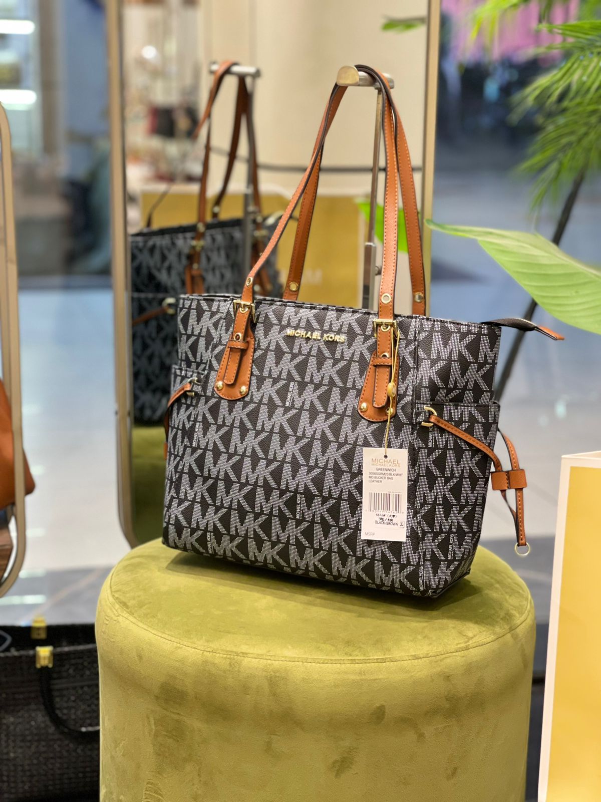 Michael Kors Signature Tote Bag – Jet Black