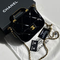 Chanel Patent Leather Crossbody Bag – Black