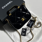 Chanel Patent Leather Crossbody Bag – Black