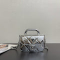 Chanel Patent Leather Crossbody Bag – Metallic Silver