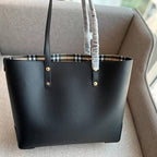 Burberry Crest Reversible Tote Bag – Black