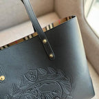 Burberry Crest Reversible Tote Bag – Black