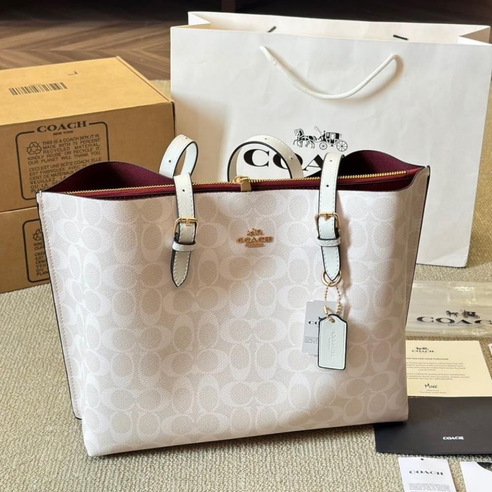 COACH Mollie Tote Bag White