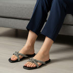 ZARA Flat Mesh Slippers
