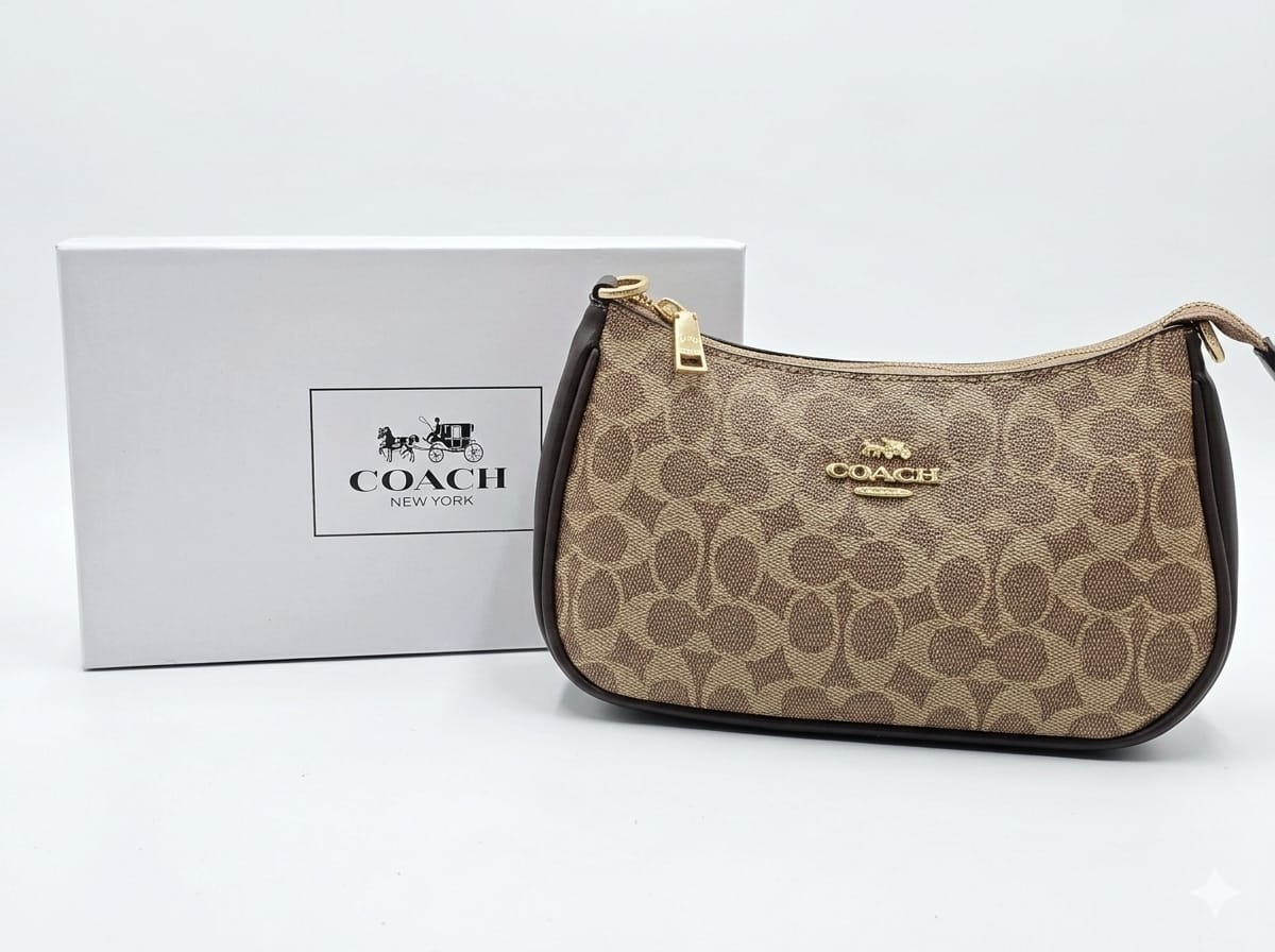 COACH Terry Bag with Cherry Charm