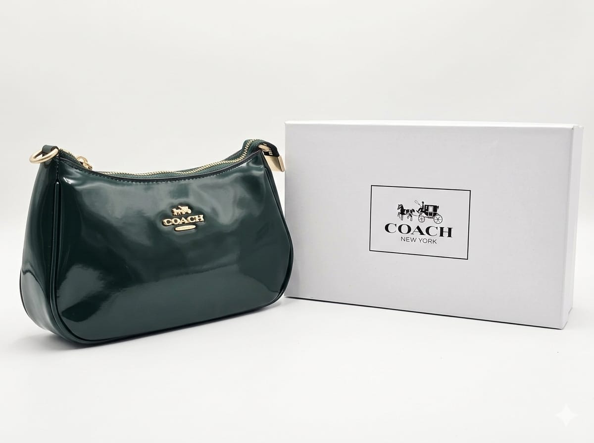 COACH Terry Bag with Cherry Charm