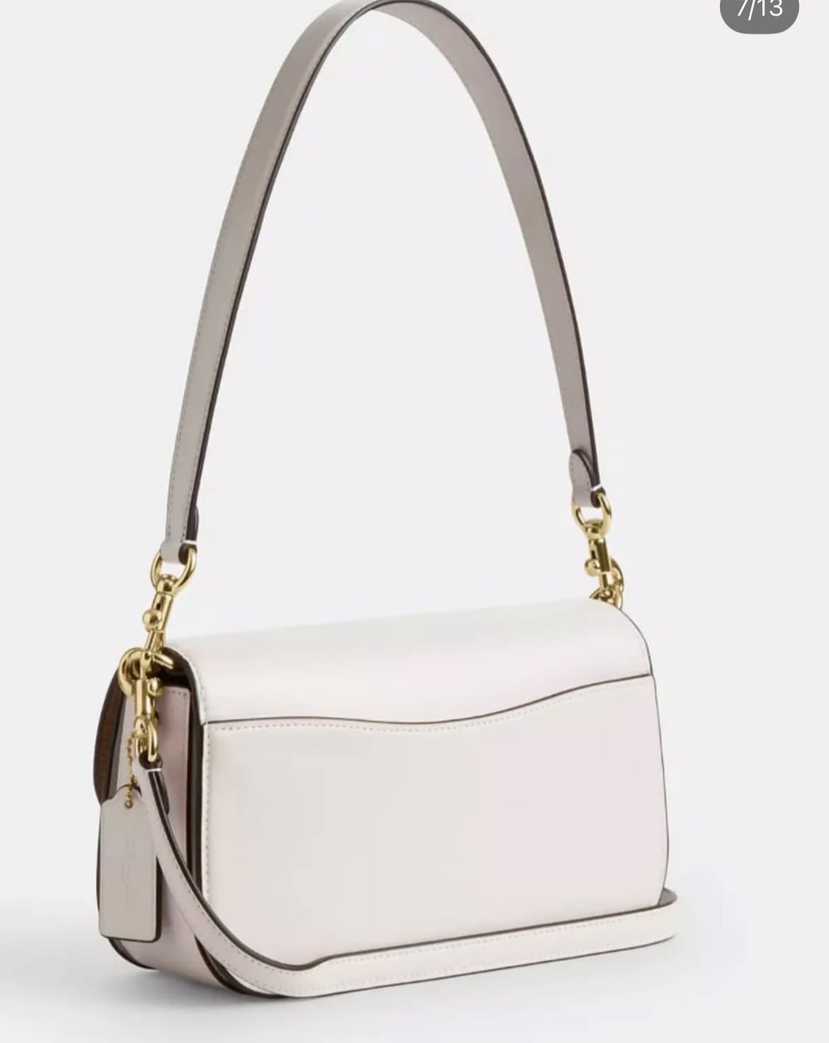 COACH Harper Shoulder Bag White