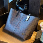 Coach North Tote Bag 32 Dark Brown