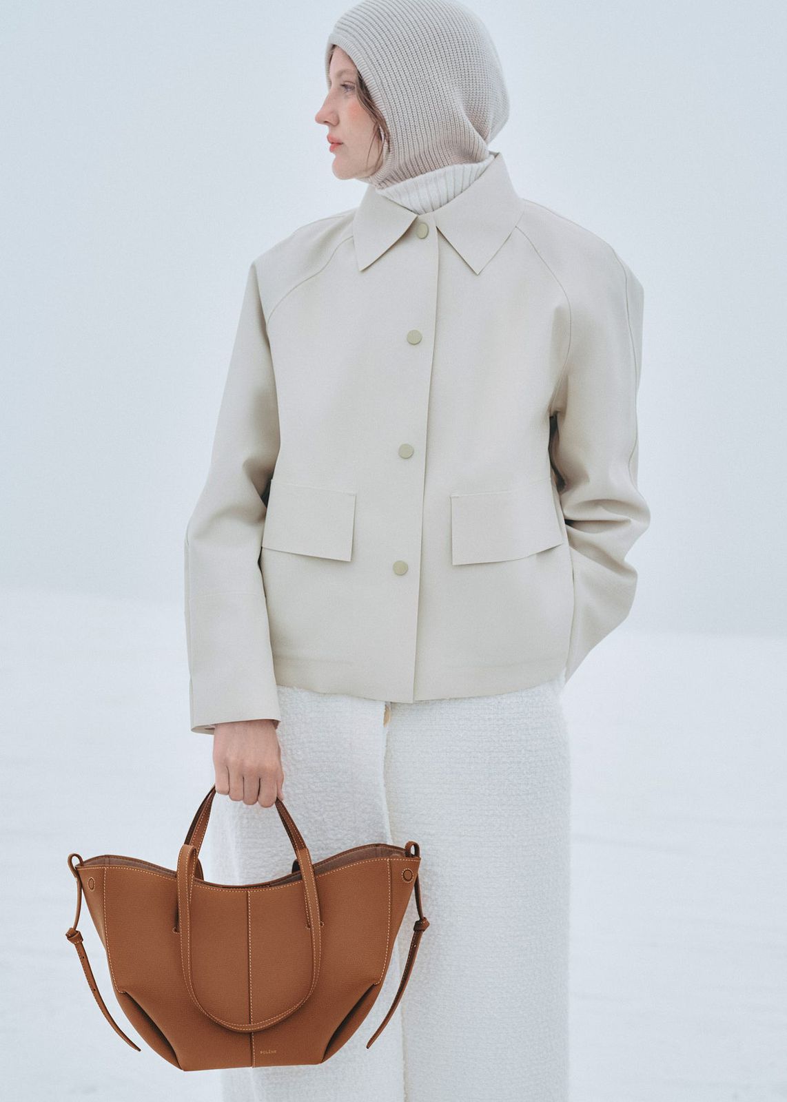 Polène Cyme bag Camel