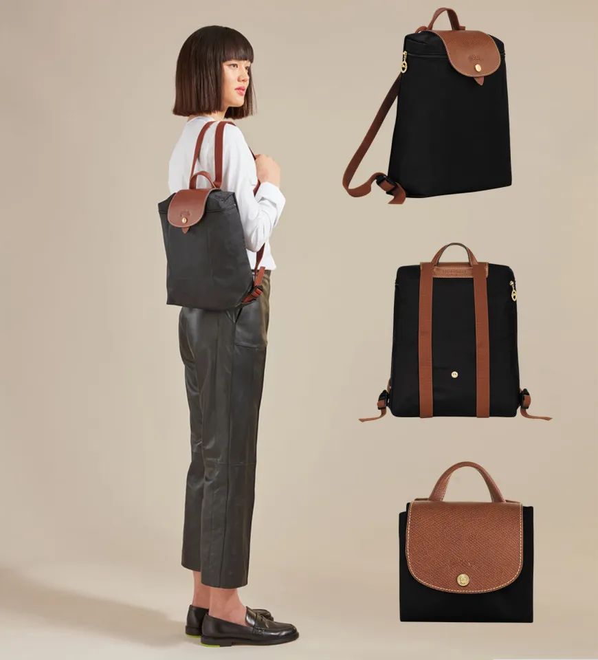 Longchamp Le Pliage Backpack Black