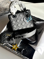 Mini Lady Dior Bag Black Ultramatte Cannage Calfskin