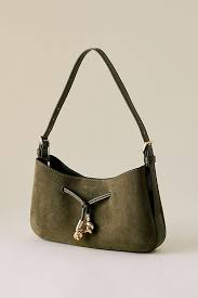 CHARLES & KEITH Mila Metallic Knot Shoulder Bag - Deep Olive