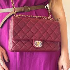 Channel Classic Flap bag in burgundy