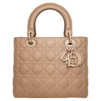 Mini Lady Dior Bag Nude Pink Ultramatte Cannage Calfskin